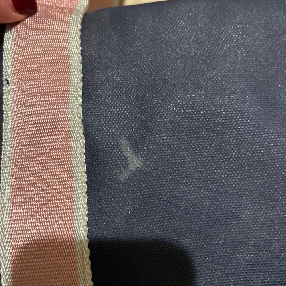Vineyard Vines for Target Whale Line Beach Picnic Bag large Tote navy Blue pink - Picture 6 of 11